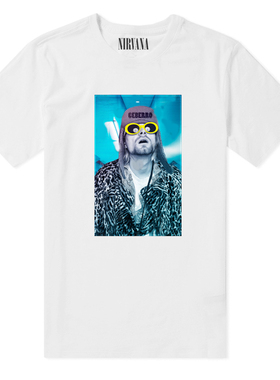 Nirvana Kurt Cobain 涅槃乐队 柯本 夏季短袖摇滚人像T恤T-SHIRT