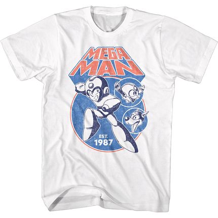 1987洛克人Rockman经典游戏 Zero Mens T-Shirt Mega Manr短袖T恤