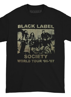 Black Label Society黑标社会乐队金属朋克美式复古oversizeT恤