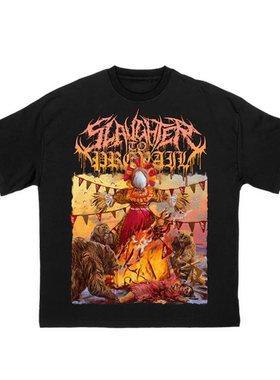 俄罗斯死核SLAUGHTER TO PREVAIL暗黑朋克摇滚乐队纯棉T恤短袖男
