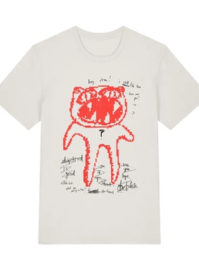 2026新款Radiohead电台司令乐队涂鸦摇滚风美式休闲棉短袖T恤男士