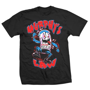 Murphy's Law墨菲定律说唱专辑嘻哈摇滚美式高街宽松直喷男女T恤