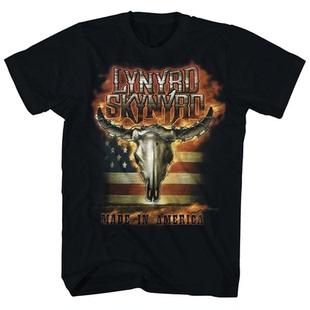 美国南方摇滚乐队Lynyrd Skynyrd林纳德·斯金纳德 美式短袖T恤