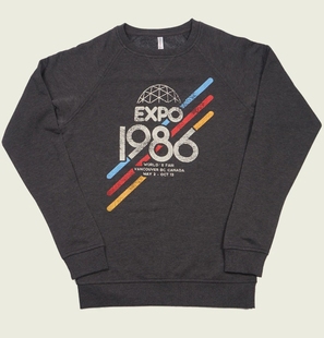 圆领卫衣 复古简约男女款 VANCOUVER EXPO1986年温哥华博览会美式