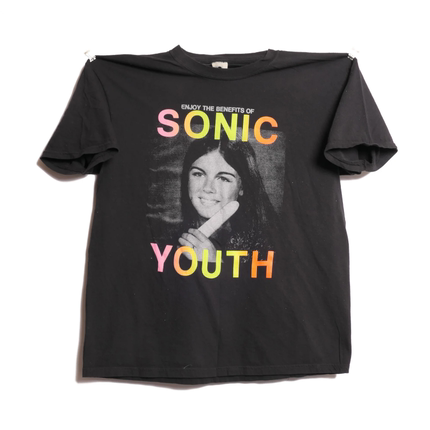 重金属摇滚乐队Sonic Youth Enjoy音速青年乐队复古轻水洗短袖T恤