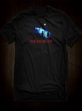 The Exorcist驱魔人惊悚电影周边欧美vintage休闲暗黑纯棉短袖T恤