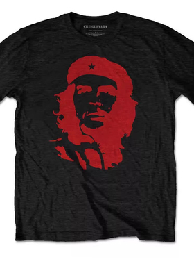Che Guevara切格瓦拉美式复古休闲宽松oversize风格机车男纯棉T恤
