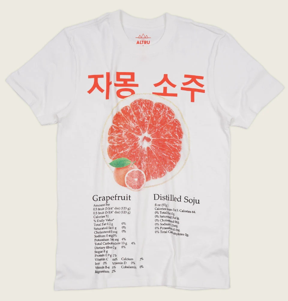 Grapefruitsoju短袖美式复古T恤