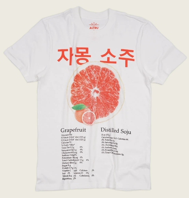 Grapefruitsoju短袖美式复古T恤