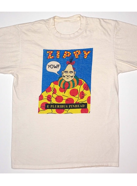 ZIPPY - E PLURIBUS PINHEAD美式复古oversize高街vintage短袖T恤