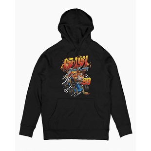 Crash Bandicoot 古惑狼系列对战游戏 美式高街vintage连帽卫衣