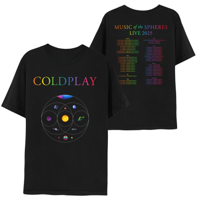 2025新款酷玩乐队Coldplay男T恤