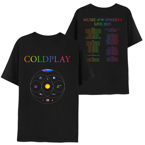 2025新款酷玩乐队Coldplay男T恤