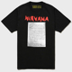 Nirvana涅磐乐队宽松纯棉短袖 Kurt Cobain柯本遗书手稿纪念版 T恤