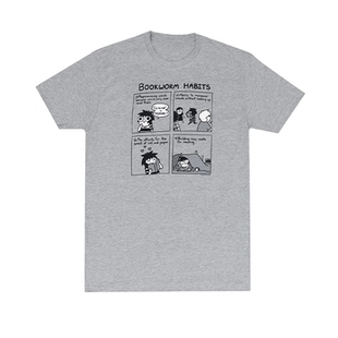 habits书虫习惯 bookworm 莎拉·安徒生漫画T恤 Scribbles Sarahs