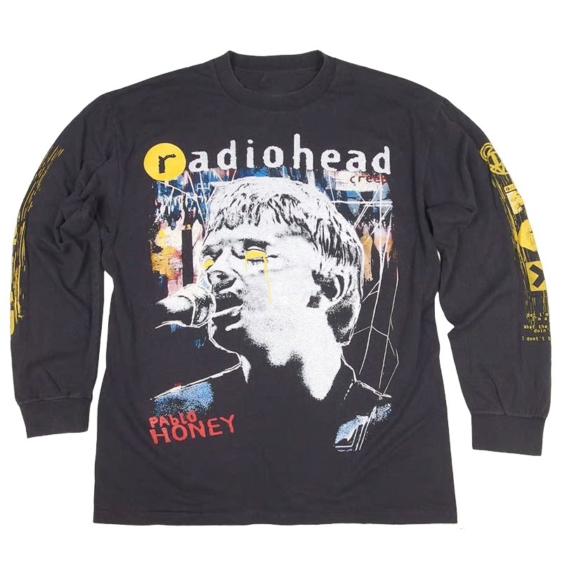 电台司令Radiohead纯棉圆领长袖图片
