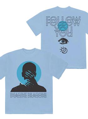 梦龙乐队Imagine Dragons 摇滚高街oversize纯棉宽松直喷短袖T恤