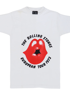 新The Rolling Stones滚石乐队潮牌摇滚美式复古高街短袖直喷T恤