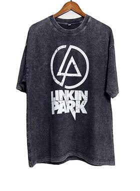 2025夏季新款Linkin Park林肯公园标志logo摇滚乐队美式水洗短T恤