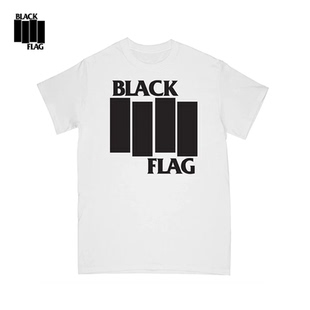 Black Flag黑旗 美国纯朋克摇滚乐队队音乐纯棉宽松直喷短袖T恤