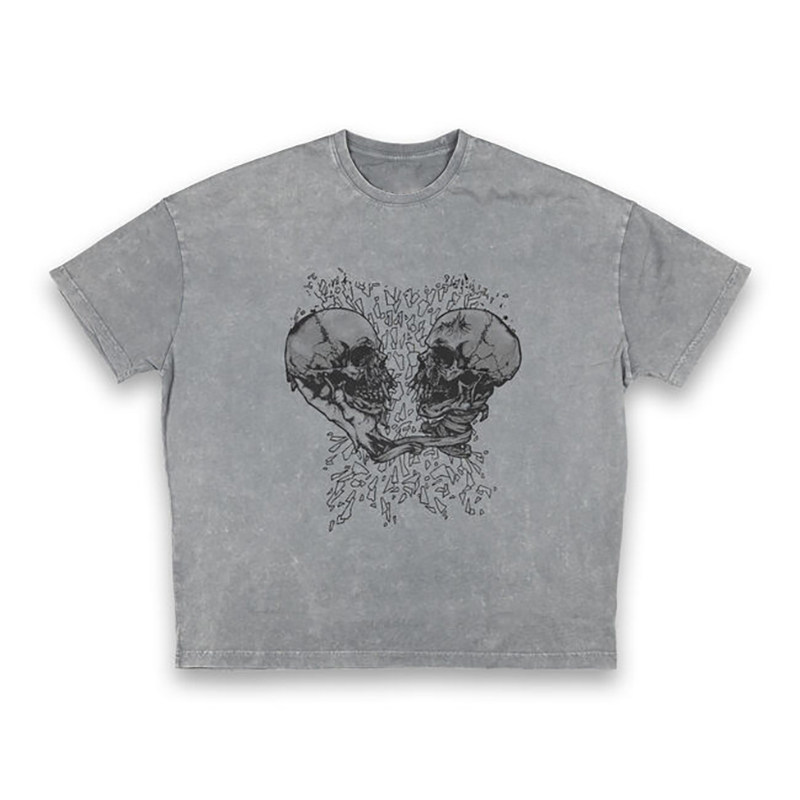 2025新Metallica金属之王乐队电吉他摇滚音乐水洗复古男士短袖T恤