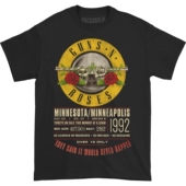 80年代Guns 摇滚T恤 高街vintage短袖 Roses玫瑰与枪花乐队美式