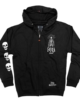 秋冬季金属乐队Gojira哥斯拉朋克街头复古经典男连帽卫衣外套