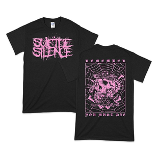 Suicide silence悄声终结乐团黑金暗黑摇滚美式潮牌炫酷男短袖T恤