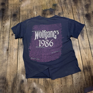 1986 Wolfgang's san francisco旧金山音乐场地复古美式短袖男T恤