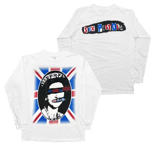 Vintage Sex Pistols性手枪乐队Sid Vicious重磅男士纯棉长袖T恤