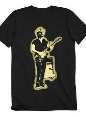 美国摇滚男歌手Anders Osborne 美式复古经典oversize高街短袖T恤