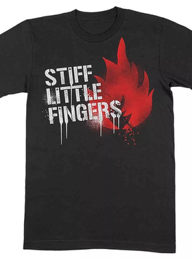 1977年成立Stiff Little Fingers北爱尔兰的朋克乐队 美式高街T恤