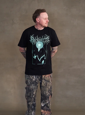 Architects英国大牌金属核建筑师乐队宽vintage纯棉男女短袖T恤夏