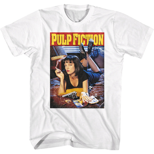 1994Pulp 昆汀Mia Wallace电影联名男女款 短T恤 Fiction低俗小说