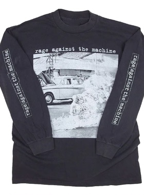 rage against the machine愤怒机器说唱金属乐队纯棉长袖T恤男士