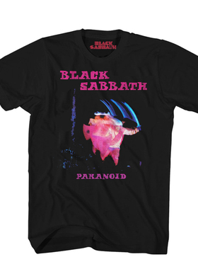 Paranoid Tracklist Black Sabbath安息日摇滚乐队重磅纯棉T恤
