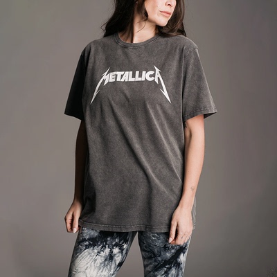 Metallica金属之王乐队摇滚T恤男