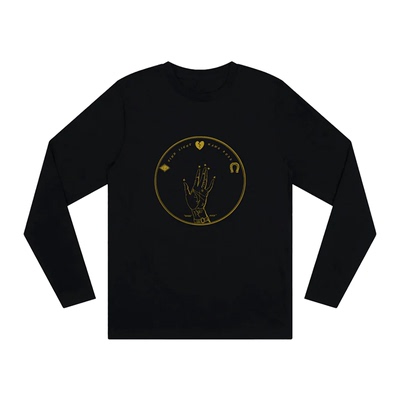 神佑黑帝摇滚朋克纯棉长袖T恤秋