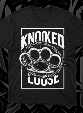Knocked Loose硬核朋克乐队金属潮流摇滚美式休闲男士纯棉T恤短袖
