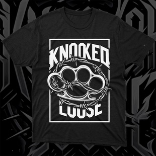 Knocked Loose硬核朋克乐队金属潮流摇滚美式休闲男士纯棉T恤短袖