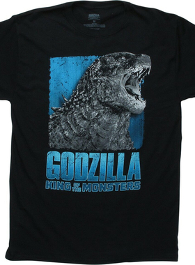 Godzilla Gojira哥斯拉怪兽之王巨型怪电影动漫重磅纯棉短袖T恤