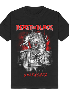 BEAST IN BLACK黑色野兽乐队重/力量金属暗黑摇滚美式宽松男女T恤
