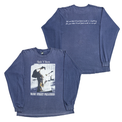 美式复古朋克纯棉长袖T恤