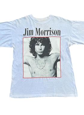 新款THE DOORS大门摇滚乐队欧美风美式宽松高街vintage男直喷T恤