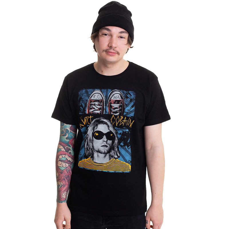 涅槃乐队短袖男士美式复古T恤