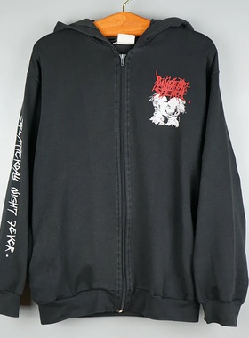 刺鼻恶臭Pungent Stench乐队摇滚美式男士金属宽松男连帽拉链外套