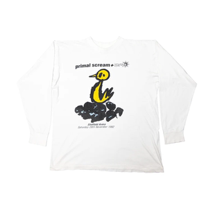 T恤秋 潮牌复古摇滚朋克纯棉长袖 Primal Scream原始呐喊乐队美式