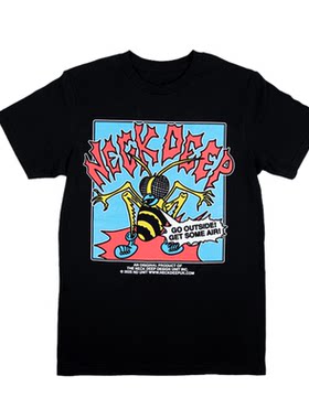 NeckDeep复古图案美式短袖T恤男