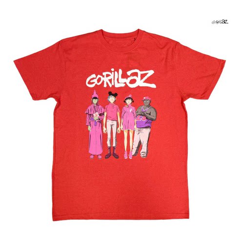 Gorillaz街头霸王摇滚朋克短袖T