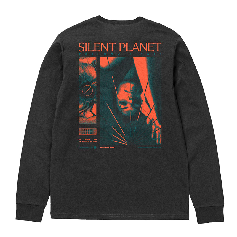 SILENTPLANET乐队文艺长袖T恤男